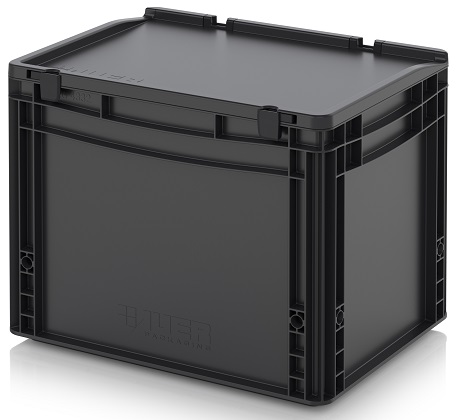 Ящик с крышкой AUER ESD ED 43/32 HG антистатический 400x300x335 мм / 370x270x297 мм