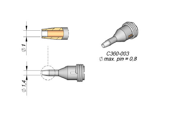 Наконечник JBC C360-003