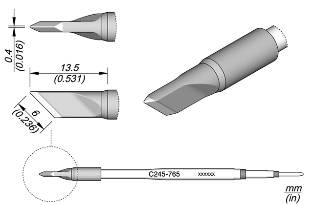 Картридж-наконечник JBC C245-765