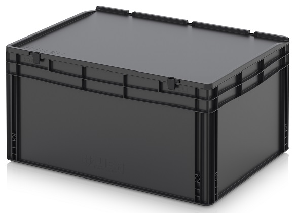 Ящик с крышкой AUER ESD ED 86/42 HG антистатический 800x600x435 мм / 767x567x397 мм