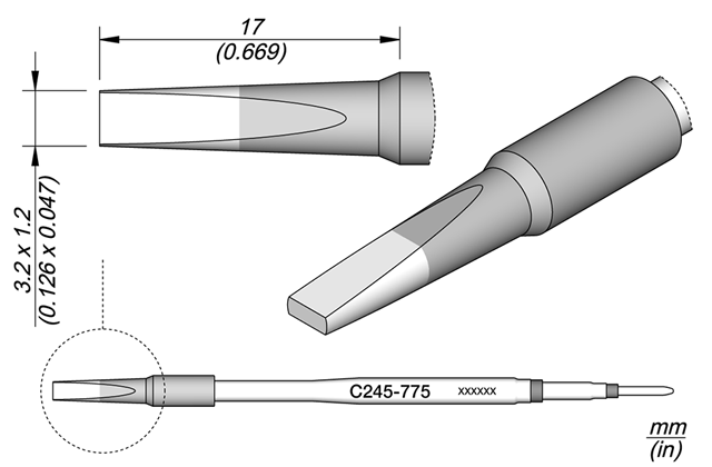 Картридж-наконечник JBC C245-775