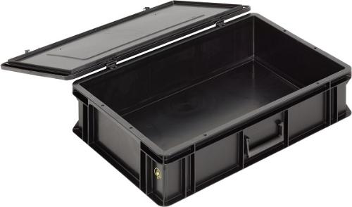 Кейс WEZ 6413.397.992 антистатический 600x400x155 мм / 554x354x139 мм