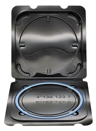 Бокс Hiner-Pack SHRWS-4&5-BL для индивидуального хранения, переноски и транспортировки кремниевых пластин на пяльцах