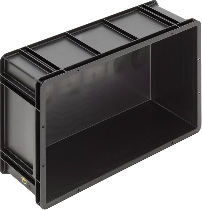 Ящик WEZ 6420.007.992 антистатический 600x400x212 мм / 554x354x208 мм