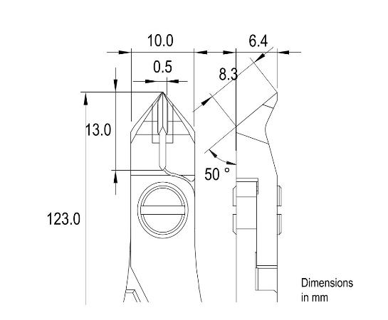 Кусачки Ideal-tek ES248TX.CR.BGO с маленькой конической головкой и твердосплавными вставками