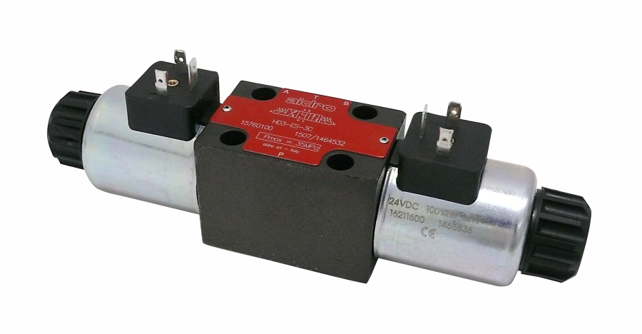 Направляющие гидрораспределители с электромагнитным управлением HD3-ES-*/10 80 л/мин – 35 МПа (350 бар)