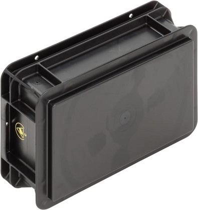Ящик WEZ 3208.007.992 антистатический 300x200x101мм / 254x154x96 мм
