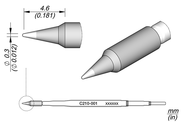 Картридж-наконечник JBC C210-001