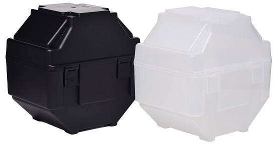 Бокс Hiner-Pack FVWS-8/25-BL для вертикального хранения, переноски и транспортировки рамок с пластинами Ø200 мм (8")