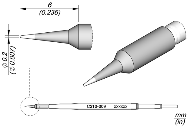 Картридж-наконечник JBC C210-009