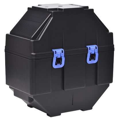 Бокс Hiner-Pack FVWS-12/13-BL для вертикального хранения, переноски и транспортировки рамок с пластинами Ø300 мм (12")