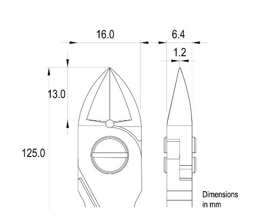 Бокорезы Ideal-tek ES5161L.CR.BGS с увеличенной овальной головкой
