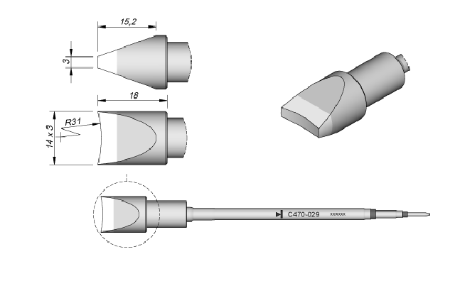 Картридж-наконечник  C470-029