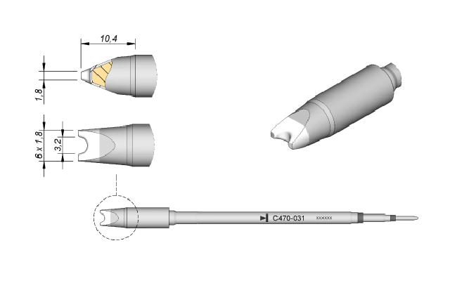 Картридж-наконечник  C470-031