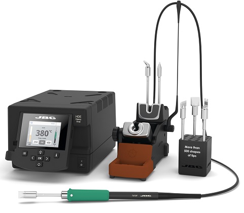 Одноканальная цифровая паяльная станция HDE-2E для теплоемких работ 