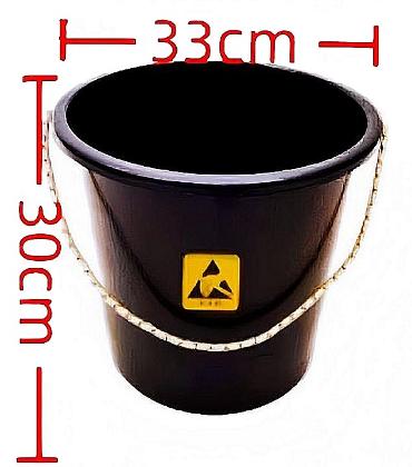 Ведро ANTISK RS20 антистатическое мусорное, без крышки, 20л