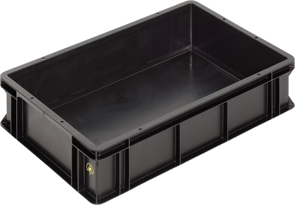 Ящик WEZ 6413.007.992 антистатический 600x400x145 мм / 554x354x141 мм