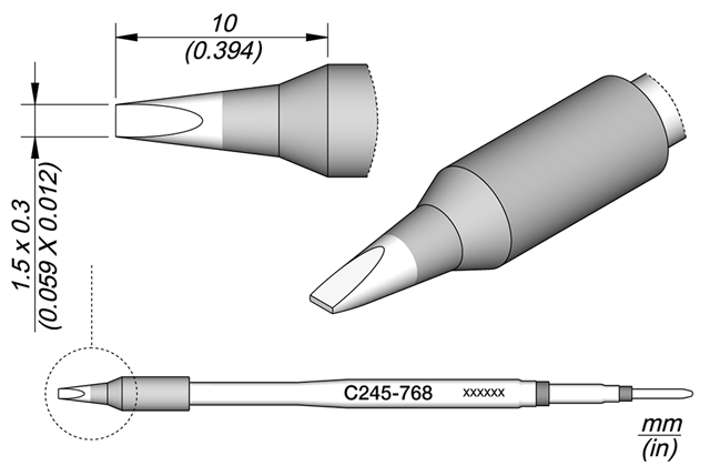 Картридж-наконечник JBC C245-768