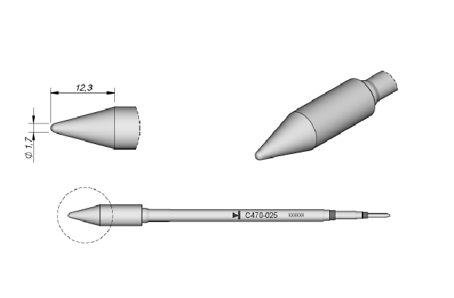 Картридж-наконечник  C470-025