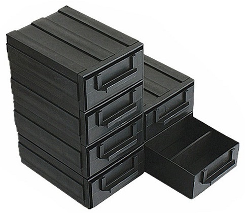 Коробка ANTISK SK801 антистатическая с выдвижным ящиком, 165x120x60 мм / 145x100x45 мм