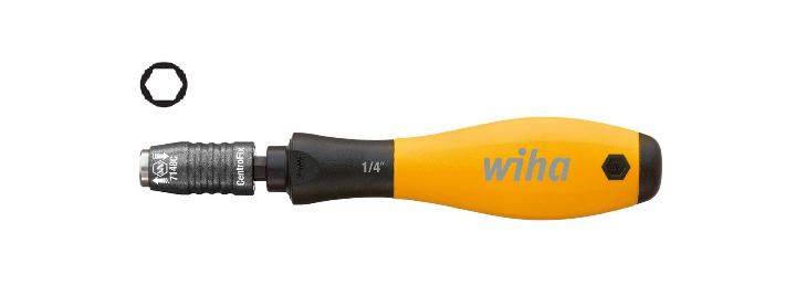 Отвертка Wiha с держателем бит SoftFinish ESD, с механической блокировкой (наружный шестигранник)