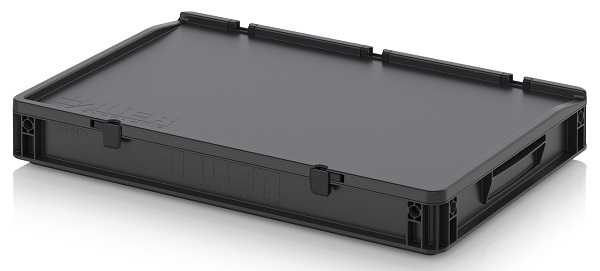 Ящик с крышкой AUER ESD ED 64/75 HG антистатический 600x400x090 мм / 570x370x063 мм