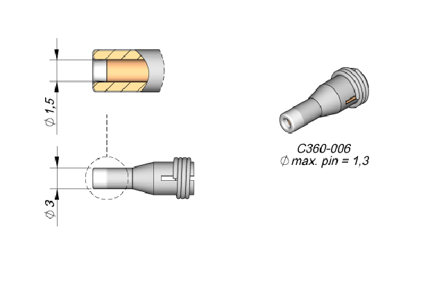 Наконечник JBC C360-006