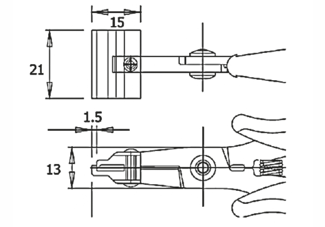 Кусачки PNI-5015-D для подрезки и формовки выводов