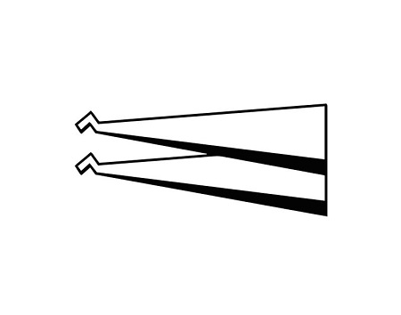 Пинцеты для поверхностного монтажа (для установки SMD-компонентов) SM104.SA.1