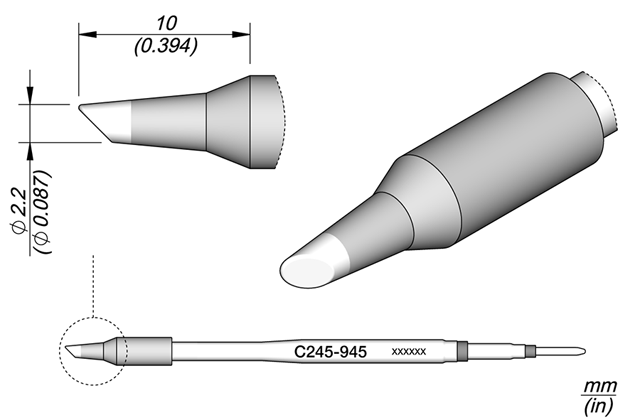 Картридж-наконечник JBC C245-945