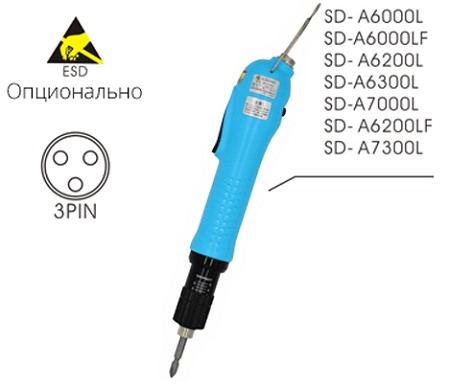 Электрический винтовёрт сетевой SUDONG SD-A6200LF (60W)