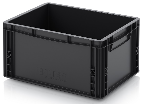 Ящик AUER ESD EG 43/22 HG антистатический 400x300x220 мм / 370x270x215 мм