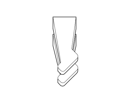 Пинцеты для поверхностного монтажа (для установки SMD-компонентов) SM108.SA.1