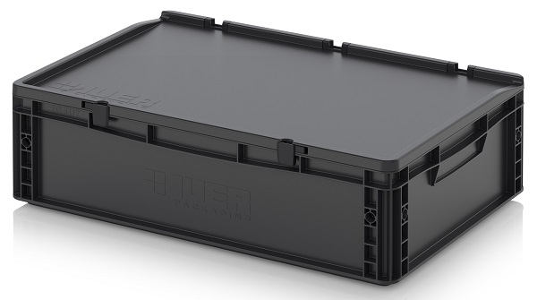 Ящик с крышкой AUER ESD ED 64/17 HG антистатический 600x400x185 мм / 570x370x157 мм