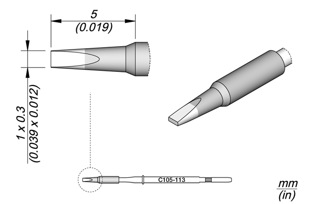 Картридж-наконечник JBC C105-113