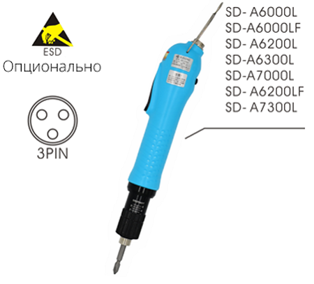 Электрический винтовёрт сетевой SUDONG SD-A6000LF (60W)