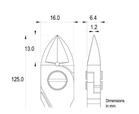 Бокорезы Ideal-tek ES5160L.CR.BGS с большой округлой овальной головкой