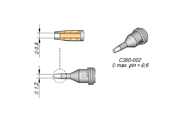 Наконечник JBC C360-002