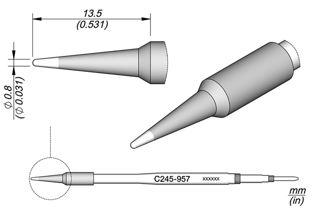 Картридж-наконечник JBC C245-957