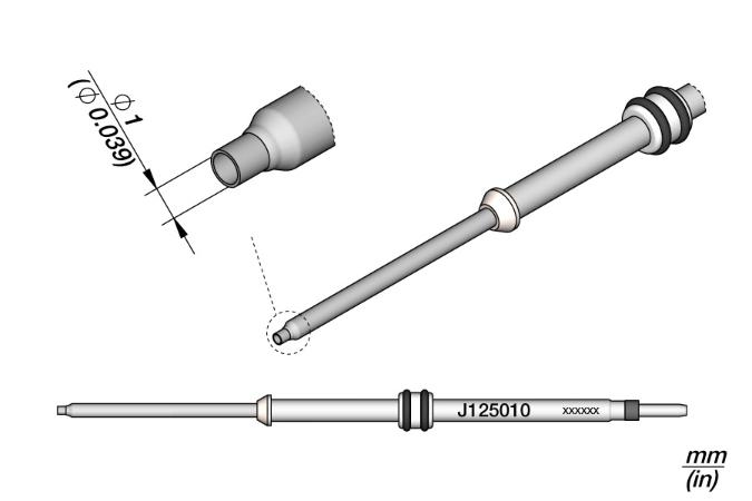 Сопло-нагреватель J125-010 для нанотермофена NH-A