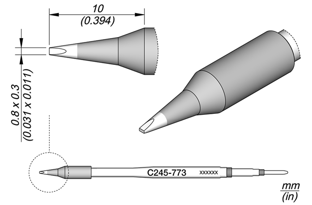 Картридж-наконечник JBC C245-773