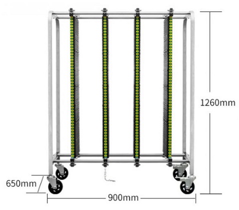 Тележка ANTISK SK530-3 антистатическая для хранения и перемещения ПП