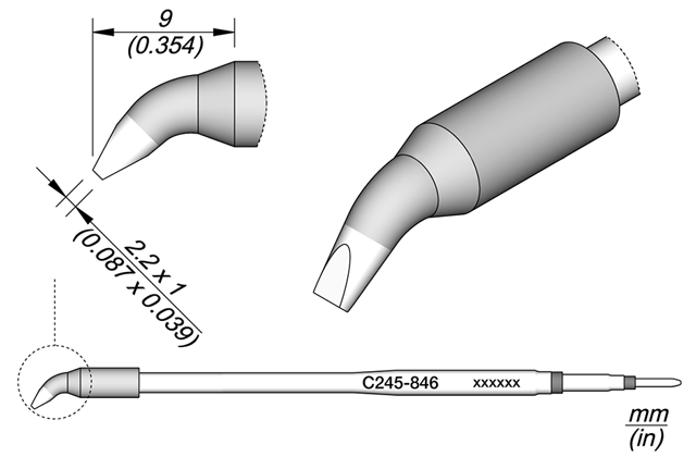 Картридж-наконечник JBC C245-846