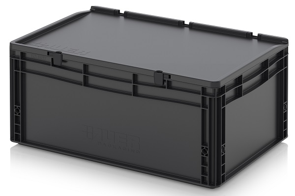 Ящик с крышкой AUER ESD ED 64/27 HG антистатический 600x400x285 мм / 570x370x257 мм