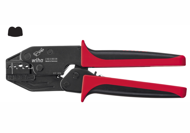 Обжимной инструмент Wiha для неизолированных плоских штекеров 220 мм