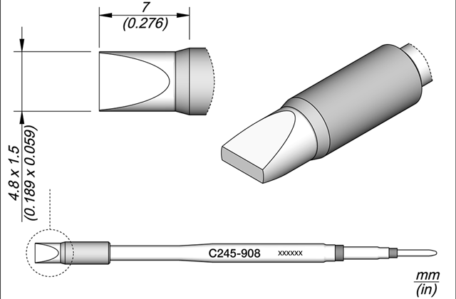 Картридж-наконечник JBC C245-908