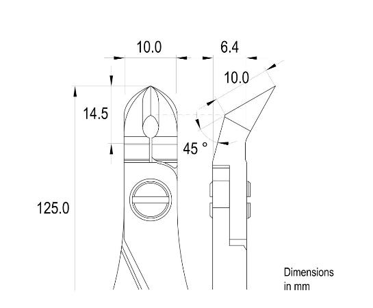 Бокорезы Ideal-tek ES5250.CR.BG с большой наклонной головкой