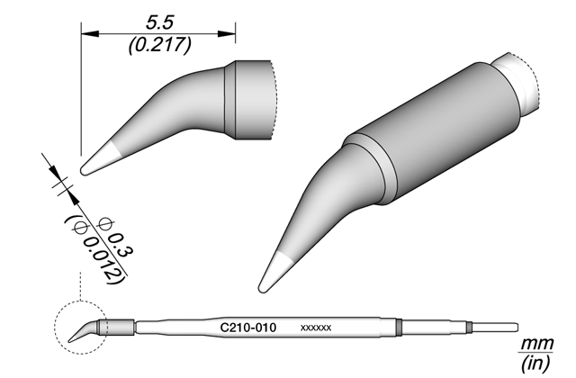 Картридж-наконечник JBC C210-010