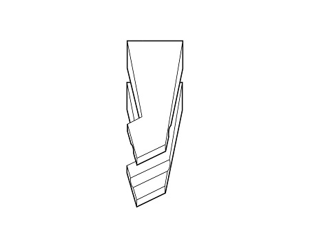 Пинцеты для поверхностного монтажа (для установки SMD-компонентов) SM111.SA.1