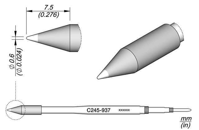 Картридж-наконечник JBC C245-937